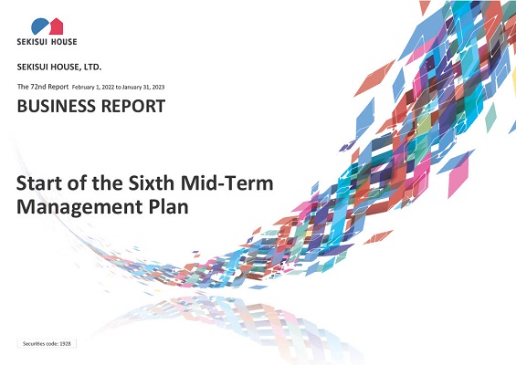 BUSINESS REPORT(The 72nd Report) 