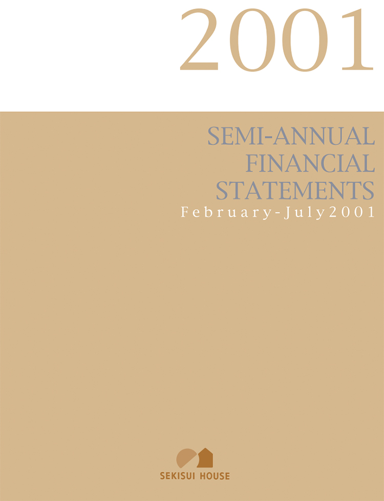 SEMI-ANNUAL FINANCIAL STATEMENTS 2001