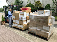 写真：古タオル収集