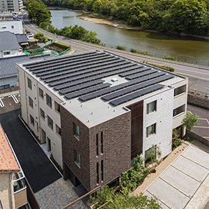 写真：賃貸住宅シャーメゾンZEH（広島市） 全住戸：『ZEH』
