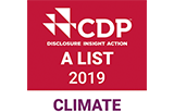 写真：CDP2019「気候変動Aリスト」に選定