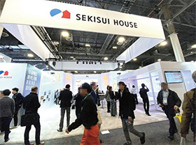 写真：積水ハウスの展示ブース