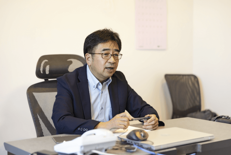 ㈱ケーブルネットおえ代表取締役の山内成仁氏